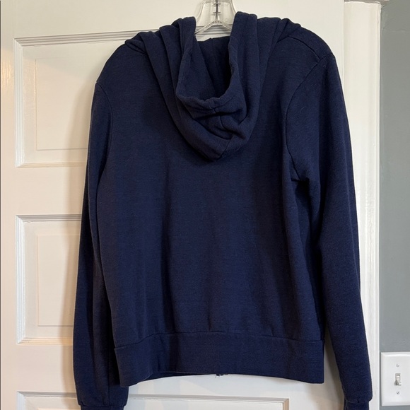 Aviator Nation Navy Blue Five Stripe Zip-Up Hoodie - Picture 3 of 3